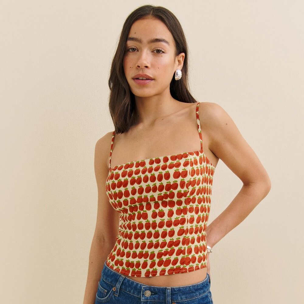 NEW Reformation Overland Top in Fresh Tomato